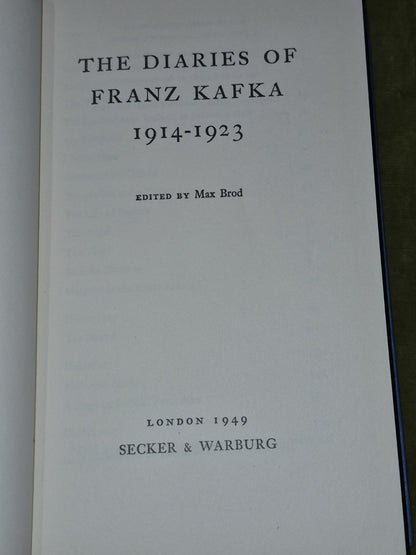 Brod: The Diaries of Franz Kafka, Volume 2: 1914-23 19494