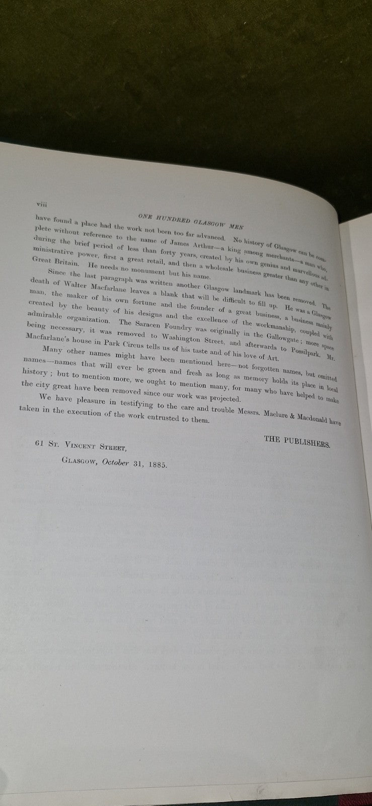 Memoirs and Portraits of One Hundred Glasgow Men (1886) Complete Set of Two Vols9