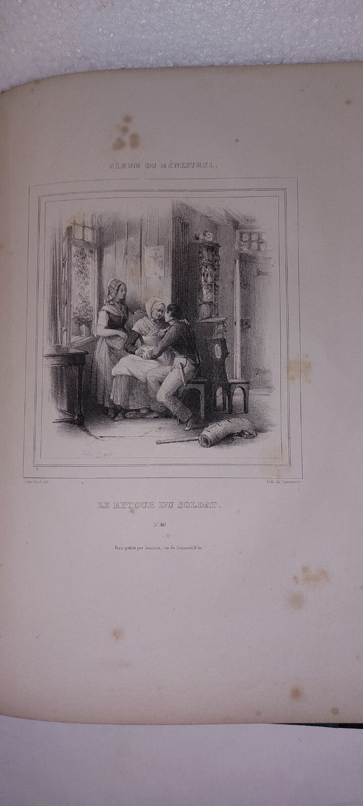 ALBUM DU MENESTREL Circs 1860 - 1880 Lithograph Plates 3