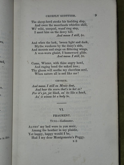 Songs Chiefly in the Scottish Dialect by Robert Burns 1824 John Sharpe hardback6