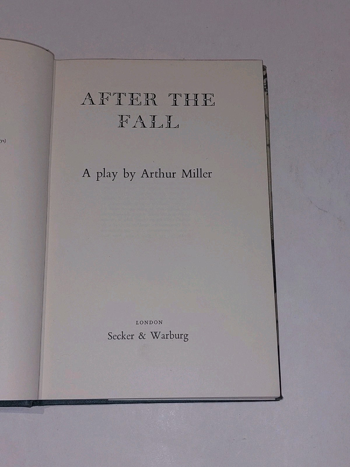 After The Fall by Arthur Miller First UK Edition (1965) Hb Book With Dustjacket4