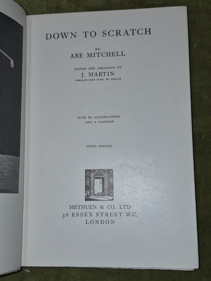 Down to scratch Abe Mitchell 1933 Third Edition4