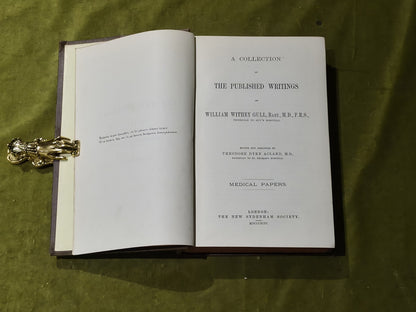 A Collection Of The Published Writings Of William Withey Gull M.D. 1894 HB 1st4