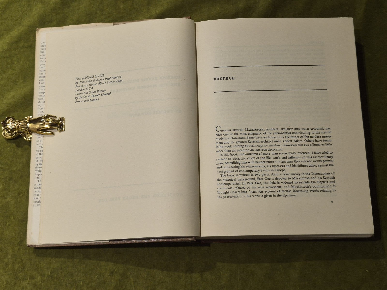 Thomas Howarth - Charles Rennie Mackintosh & the modern movement  1952 1st Edit.4