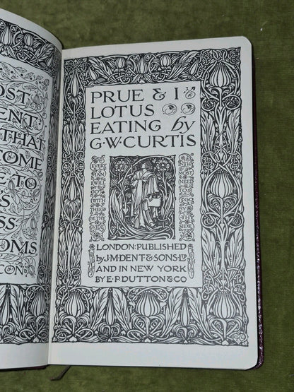 Prue and I Lotus Eating (Everyman's Library) G. W. Curtis c.19197