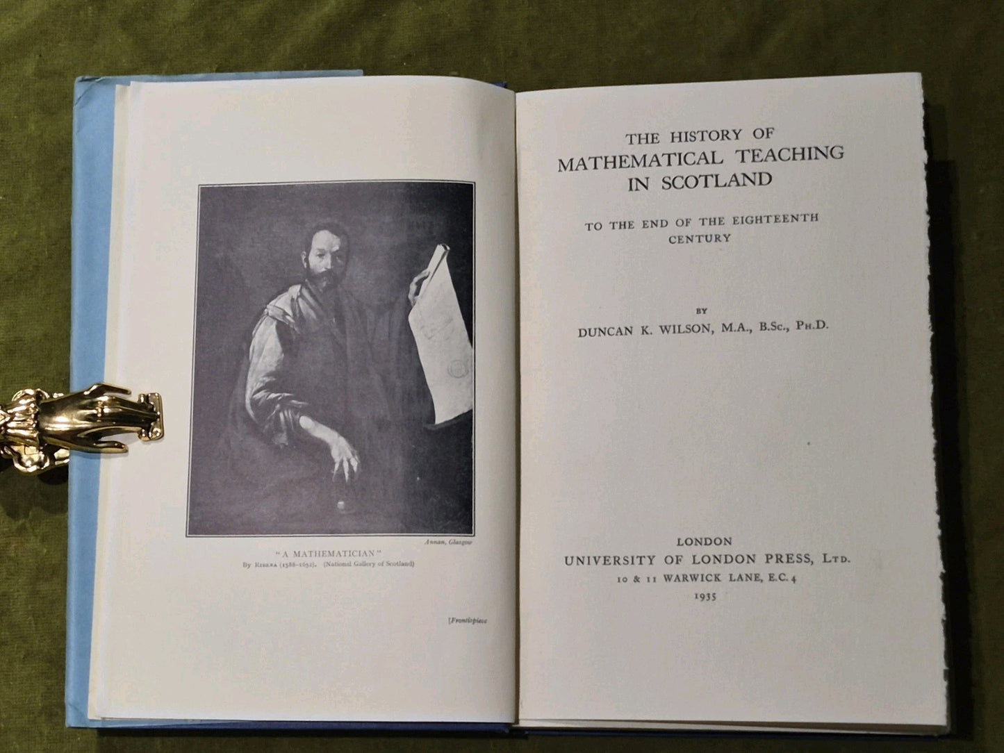 The History of Mathematical Teaching in Scotland - Duncan K Wilson3