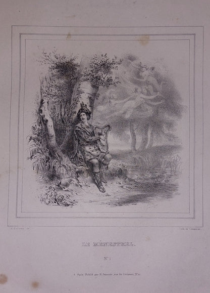 ALBUM DU MENESTREL Circs 1860 - 1880 Lithograph Plates 2