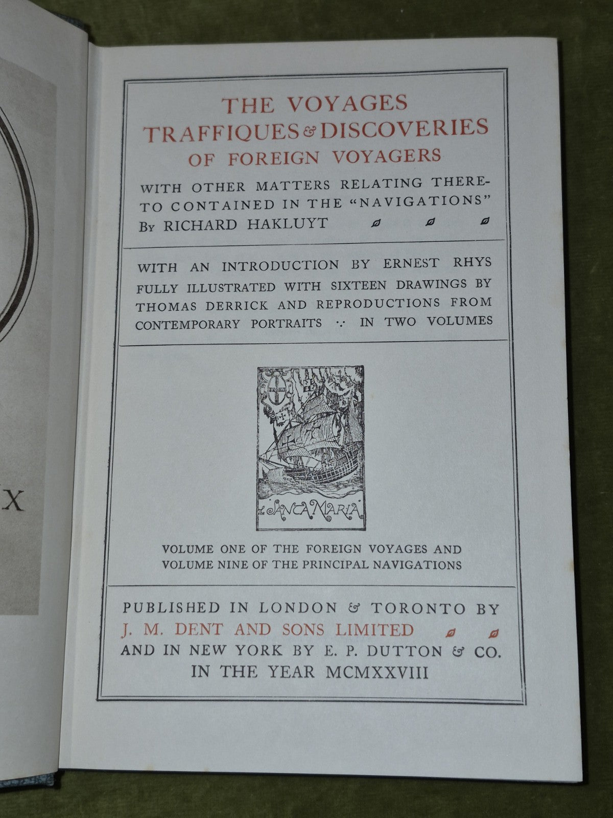 The Principal Navigations Richard Hakluyt (1927) Ten Volumes J M Dent & Sons12