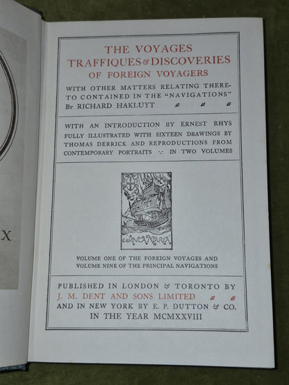 The Principal Navigations Richard Hakluyt (1927) Ten Volumes J M Dent & Sons12