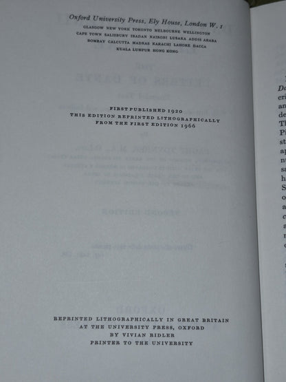 Dantis Alagherii Epistolae: The Letters of Dante (1966 Second Edition) Oxford6