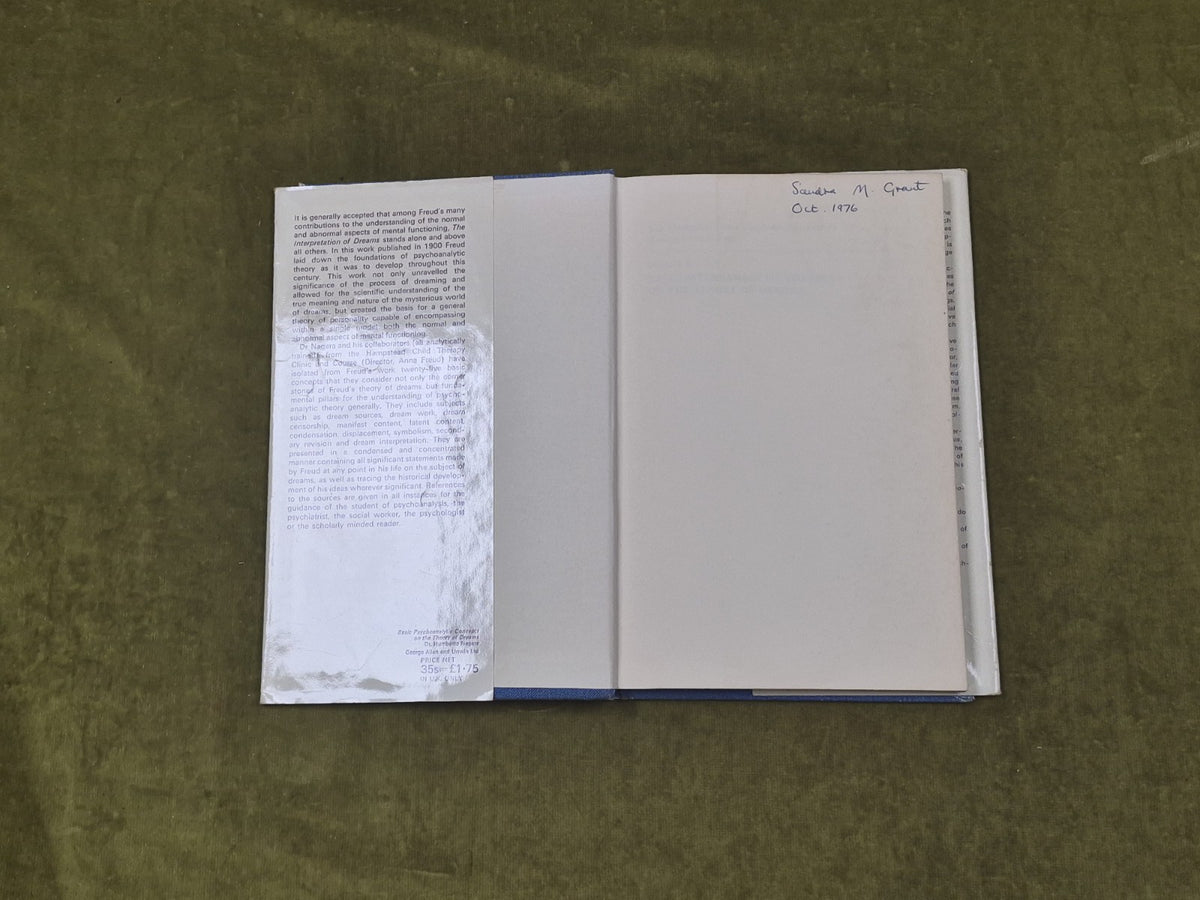 Basic Psychoanalytic Concepts on the Theory of Dreams - Humberto Nagera 19693
