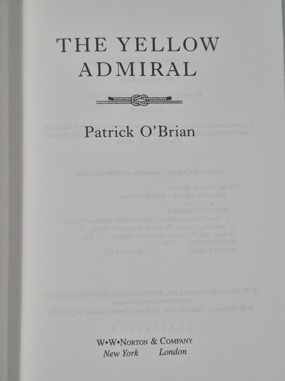 Patrick O'Brian First Edition Wine-Dark Sea Yellow Admiral Blue at the Mizzen7
