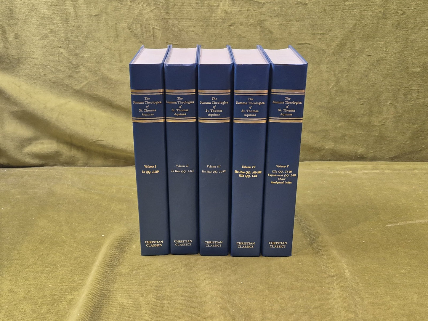 Summa Theologica in 5 Vols - Saint Thomas Aquinas , Christian Classics 1981 HB0