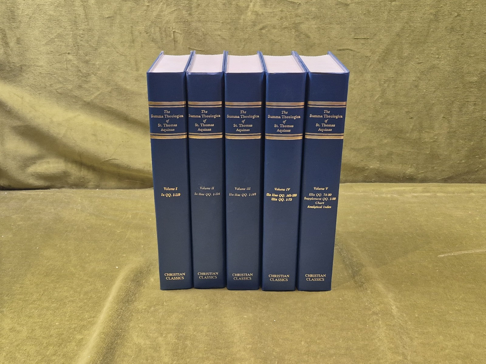 Summa Theologica in 5 Vols - Saint Thomas Aquinas , Christian Classics 1981 HB0