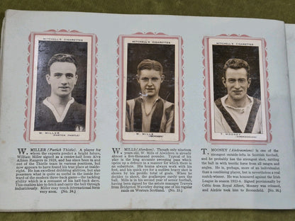 Scottish Footballers Mitchell Cigarette 1934-5 Collectible Cards Album14