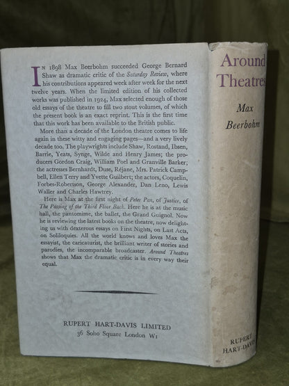 Around Theatres Max Beerbohm 1953 Rupert Hart-Davis1