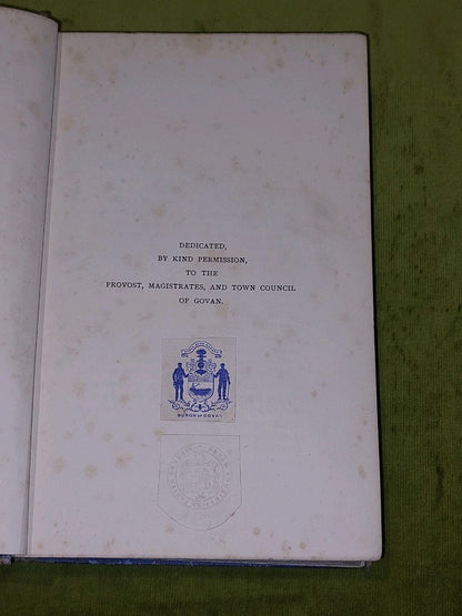 The History Of Govan Burgh And Parish By T C F Brotchie (1905) [John Cossar] Hb4