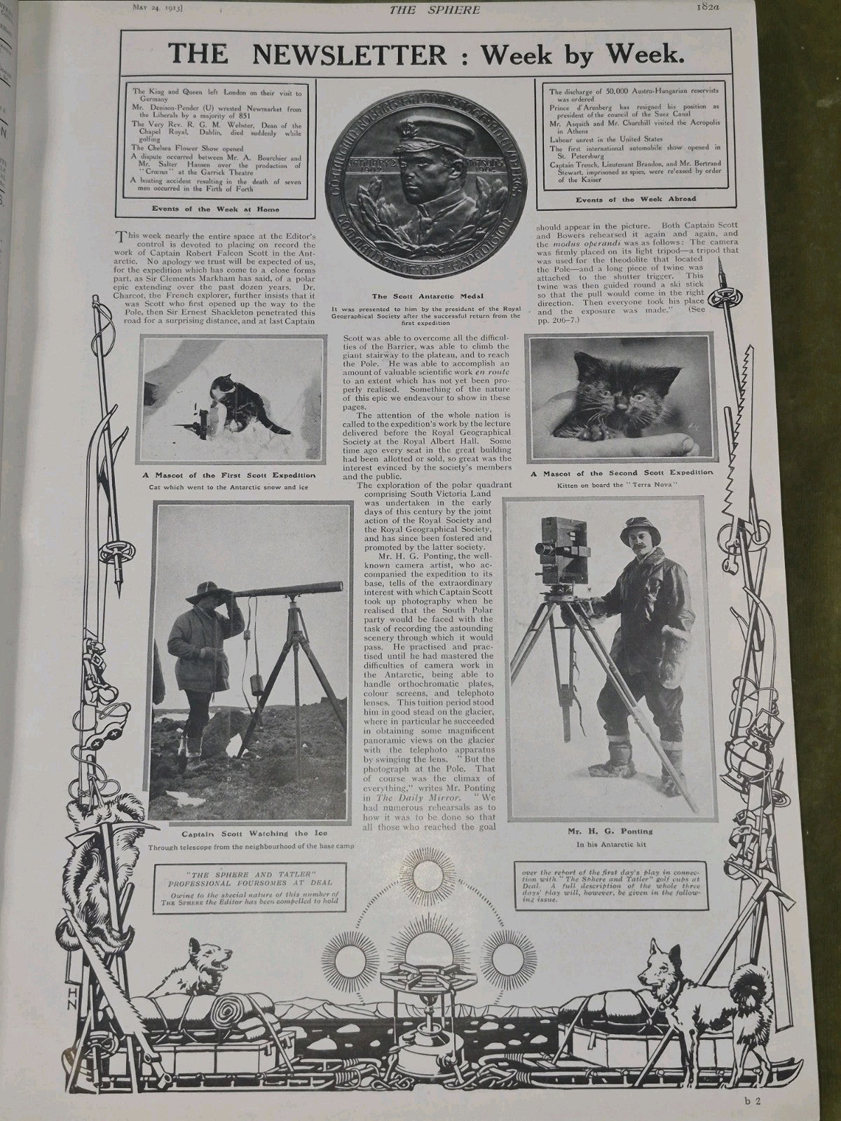 The Sphere - Memorial of the Scott Antarctic Expedition 1910-1913 - Vol LIII 6962