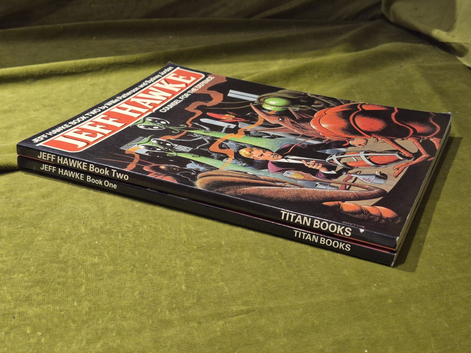 JEFF HAWKE BOOK ONE AND BOOK TWO - Titan Books paperbacks 19862