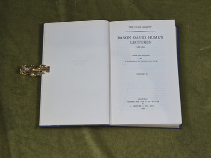 Baron David Hume's Lectures Vol 2 - ed. G Campobell H Paton Stair Society 19493