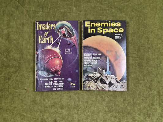 Enemies in Space & Invaders of Earth ed. by Groff Conklin , Brown & Watson 19520