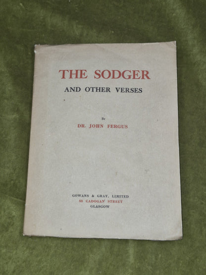 The Sodger John Fergus Gowans and Gray Glasgow 1916 0