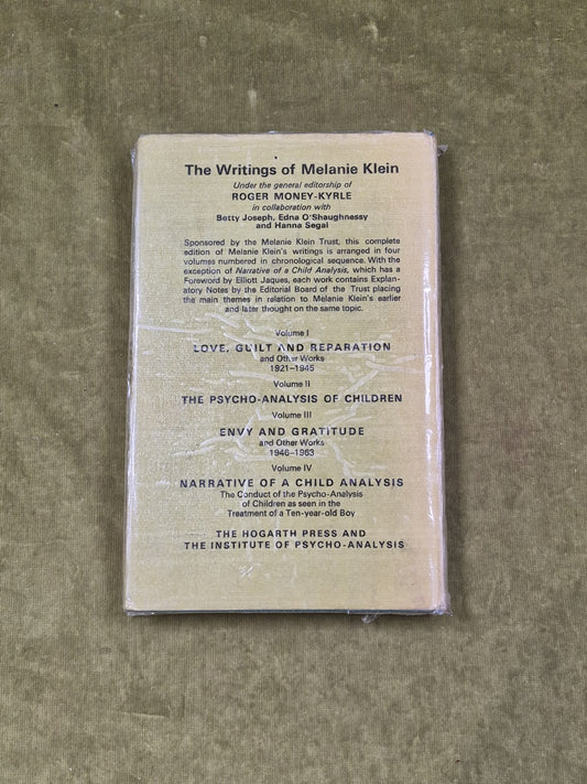 Introduction to the Work of Melanie Klein by Hanna Segal 1975 Hogarth HB DJ1