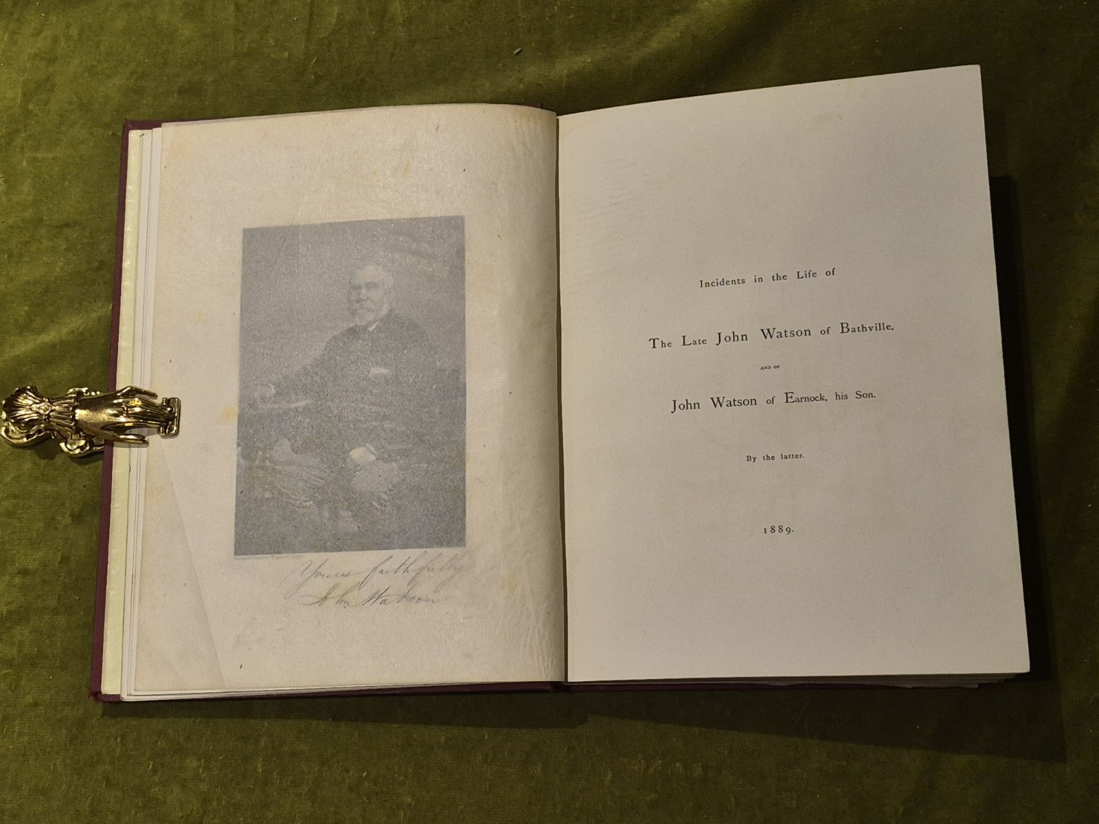 John Watson Souvenir of a tour Egypt Palestine Syria America Canada 1872 Signed13