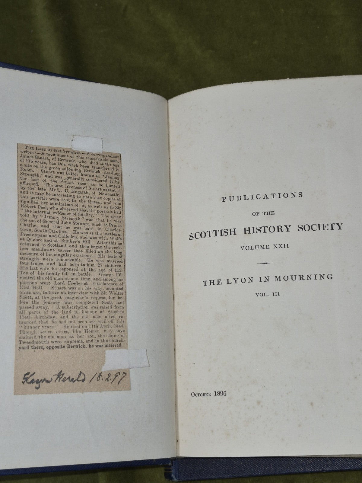 The Lyon In Mourning 1895 Complete Set Scottish History Society Edinburgh5