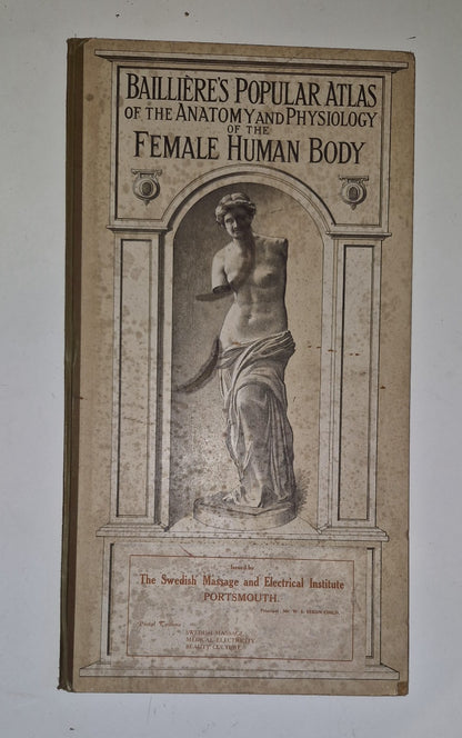 1921 Baillieres Atlas & Anatomy Of The Female Human Body. Swedish Massage Inst.0