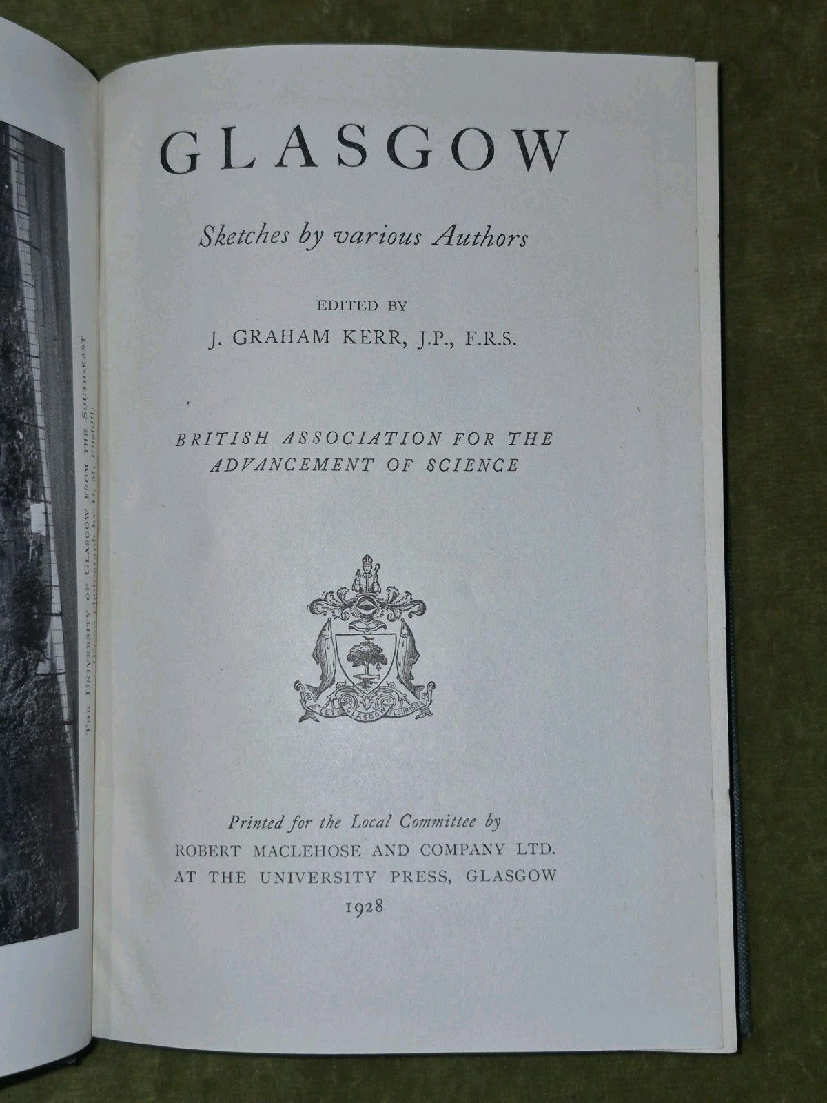 Glasgow Sketches by Various Authors Graham Kerr 1928 Robert Maclehose3