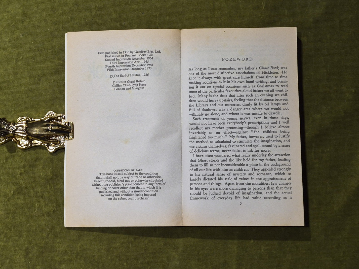 Lord Halifax's Ghost Book: a collection of true stories - Fontana 1973 Paperback6