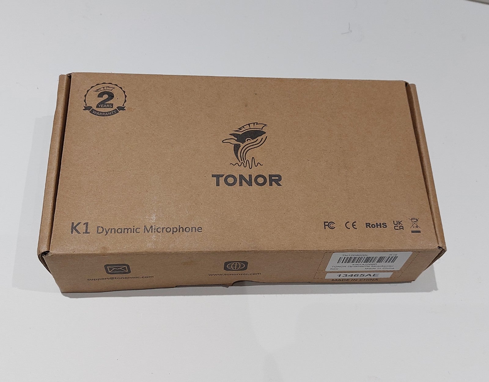 TONOR K1 Dynamic Metal Karaoke Microphone for Singing with 16.4ft XLR Cable0