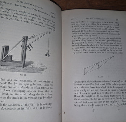 EXPERIMENTAL MECHANICS: A COURSE OF LECTURES By Rober S. Ball. 1871 1st Edition 8