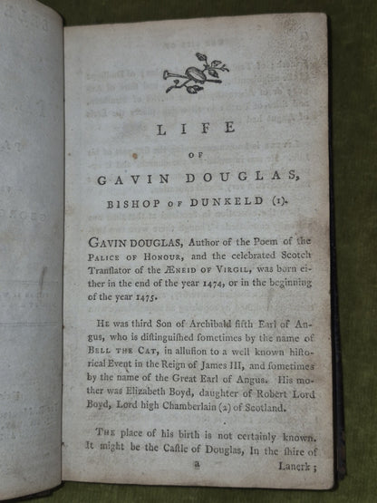 Select Poems of Wil. Dunbar Part First George Bannatyne 1788 R Morison & Son8