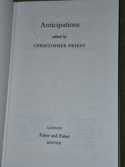 Anticipations, A Collection of Eight New Stories 1st/1st 19783
