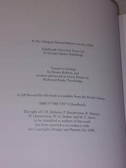 The Changing Flora of Glasgow: Urban and Rural Plants Through the Centuries Hb 3