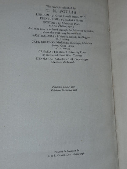 The Little Flowers Of Saint Francis Of Assisi 1918 T N Foulis HB5