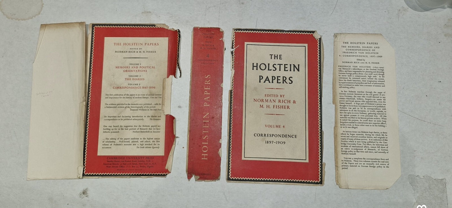 The Holstein Papers Volume IV (Norman Rich & M. H. Fisher  1963) Vol. 48