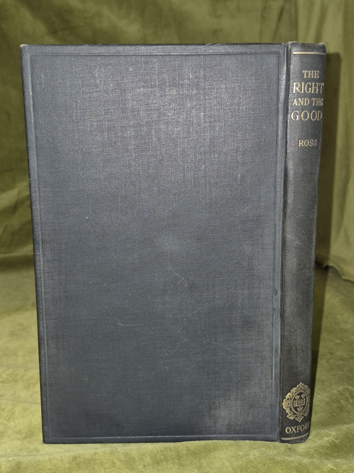 The Right and The Good Ross 1930 Oxford Clarendon First Edition1