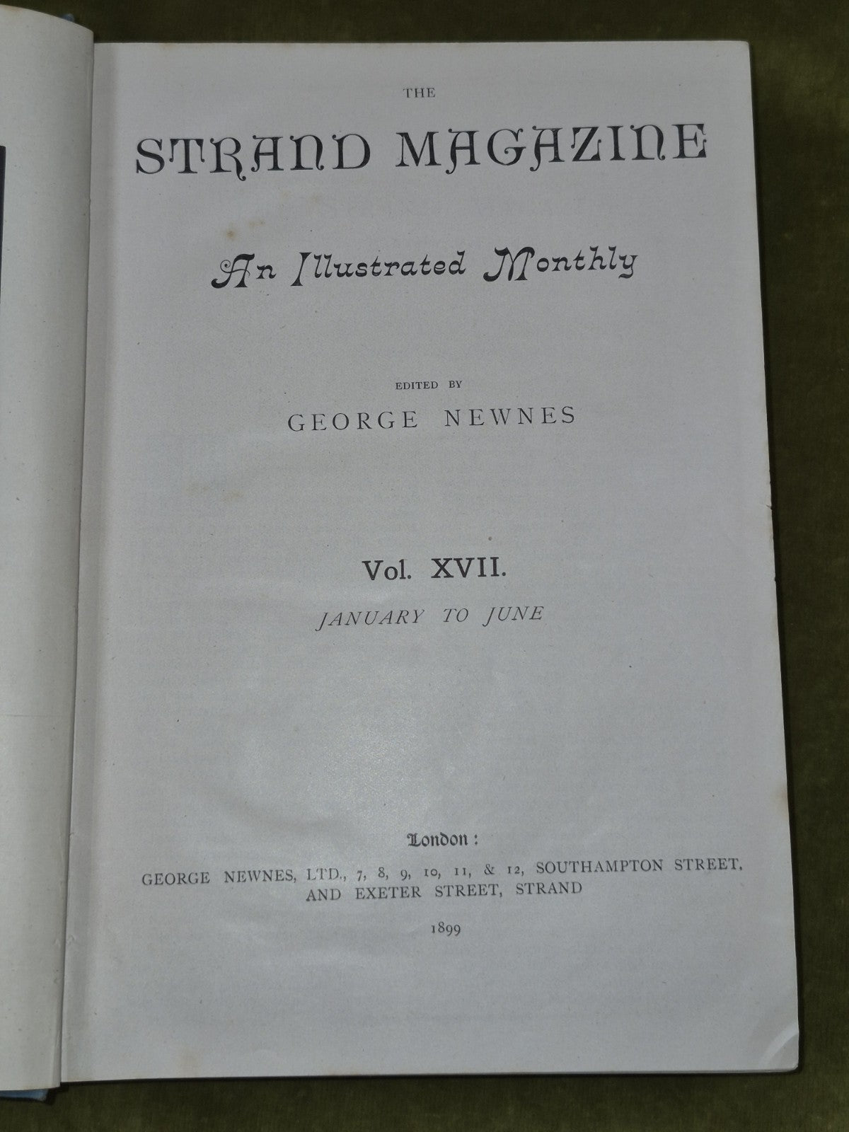 The Strand Magazine XVII 1899 Jan June Vol 175