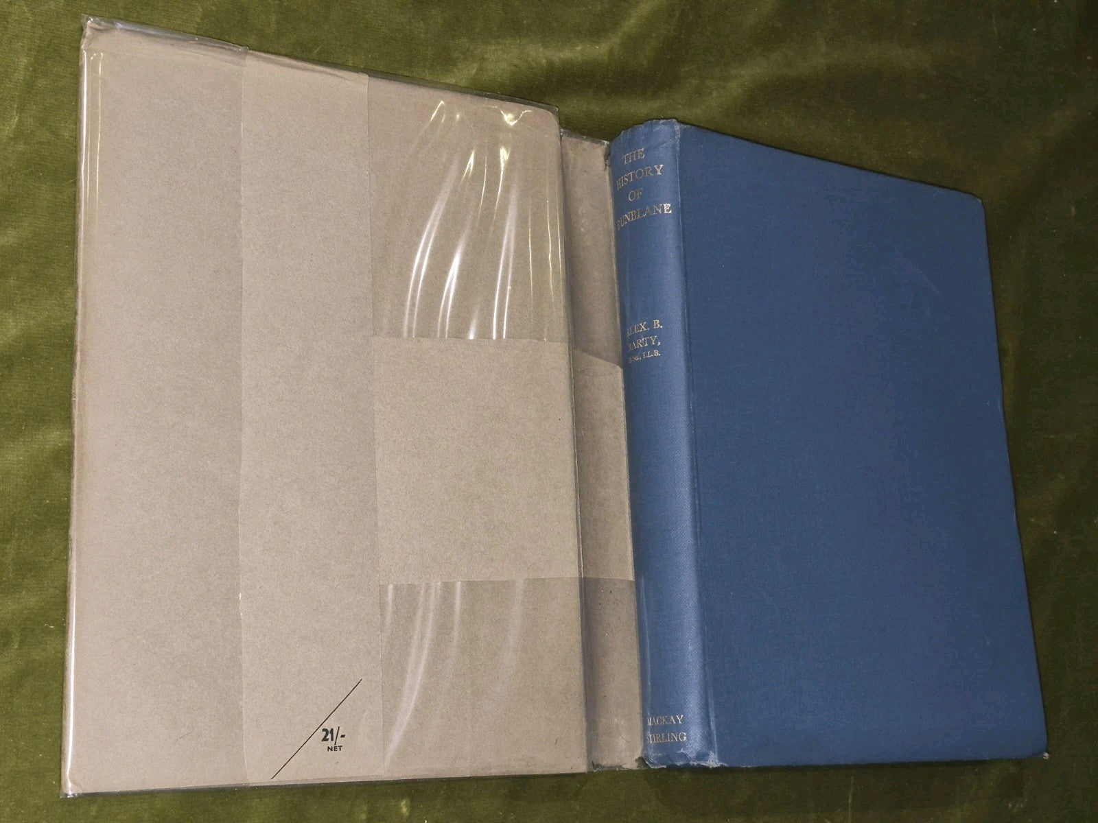 The History of Dunblane by Alexander B. Barty (1944) Dustjacket2