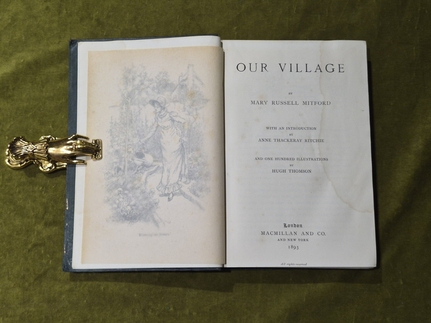 Our Village By Miss Mitford, illustrated by Hugh Thomson, First UK Edition 18936