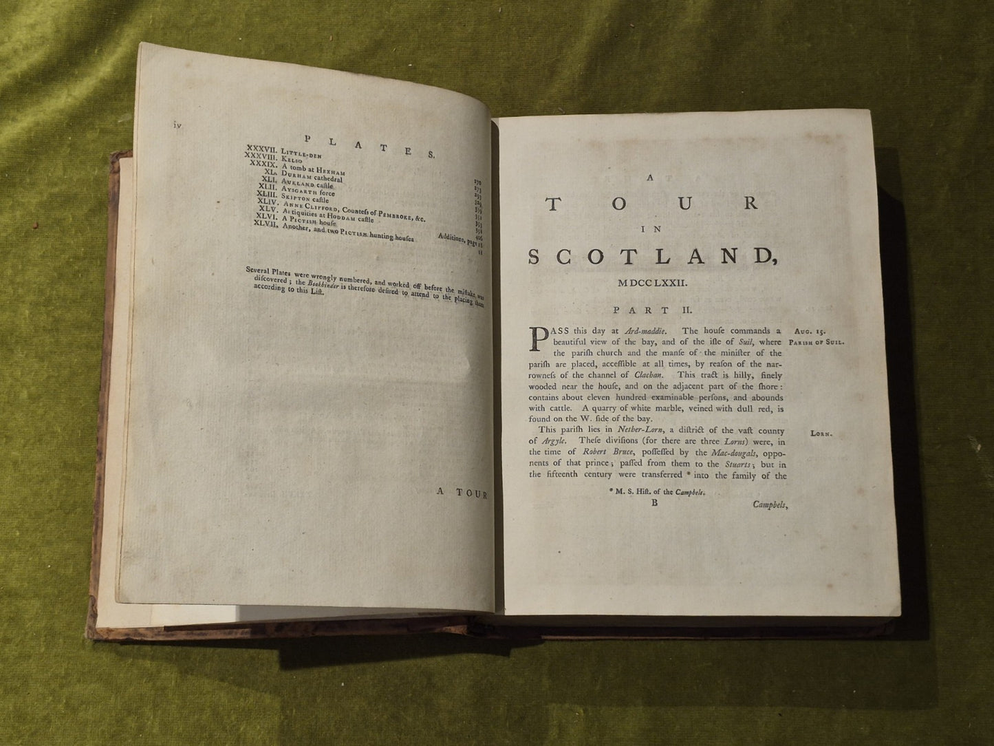 Thomas Pennant - A Voyage in Scotland + the Hebrides 3 vols 1776 with 1777 map19
