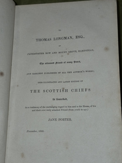 Scottish Chiefs Jane Porter Virtue and Company Complete Two Volumes in One c184011
