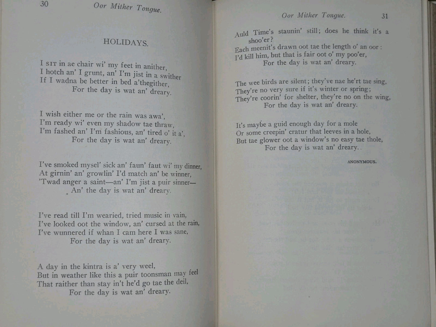 Oor Mither Tongue Ninian MacWhannell 1937 Paisley6