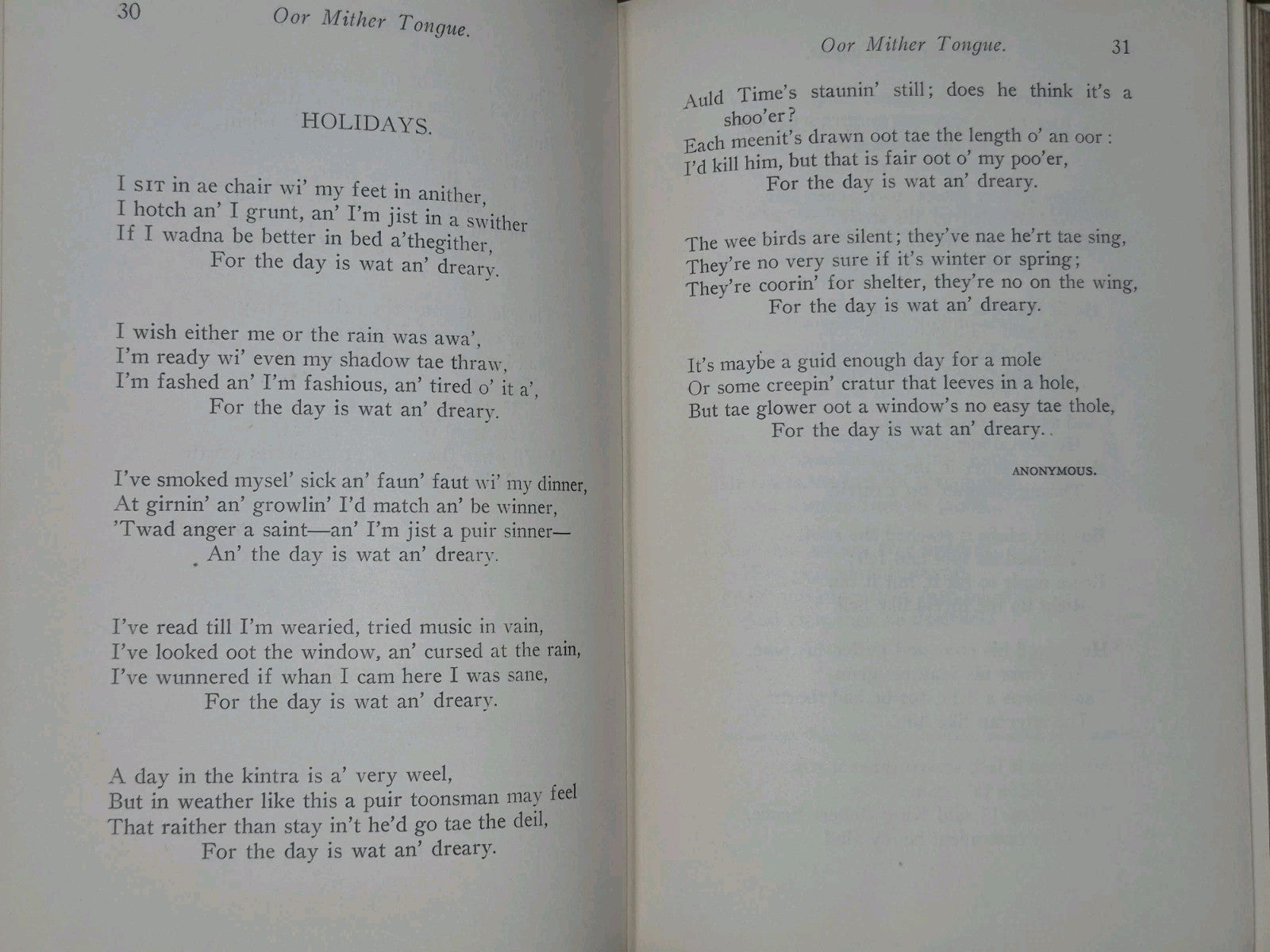 Oor Mither Tongue Ninian MacWhannell 1937 Paisley6