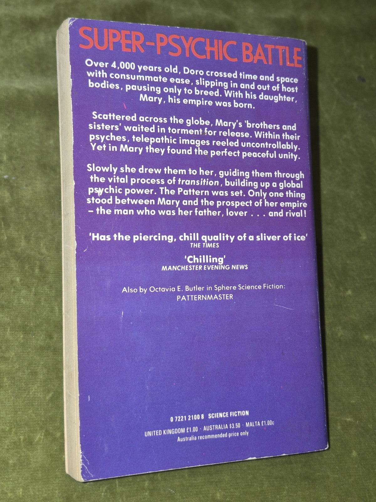 Patternist Series Octavia Butler Survivor Clay's Ark Mind of My Mind 1st Sphere12