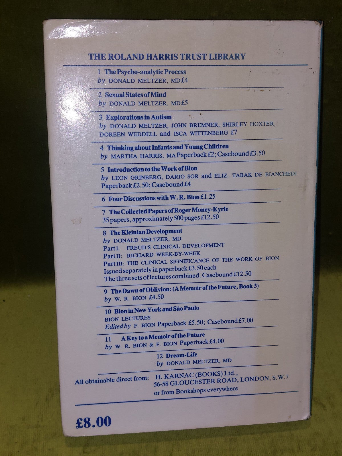 DreamLife: A ReExamination of the PsychoAnalytical Theory (1984) Meltzer1