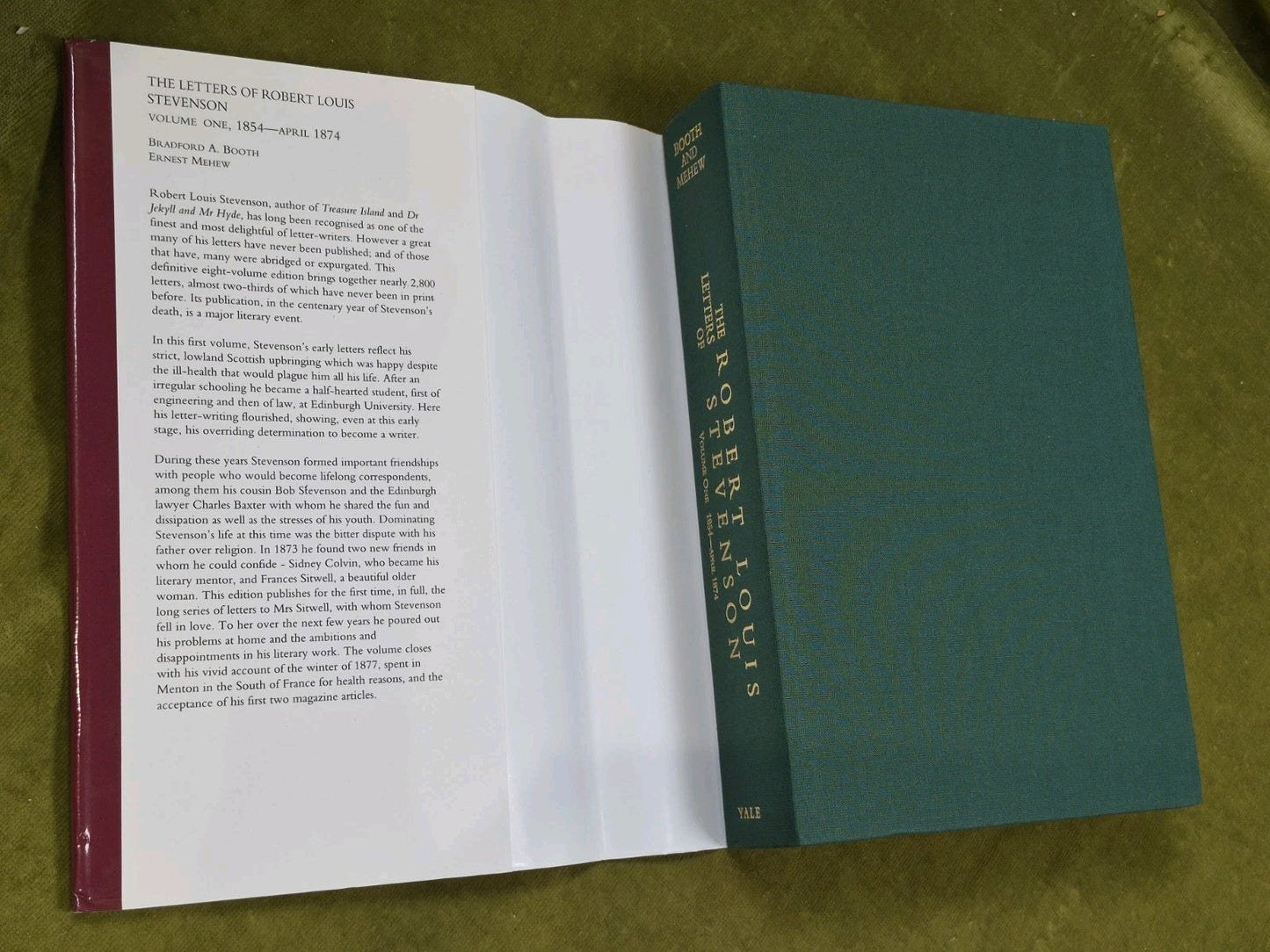 Letters of Robert Louis Stevenson Bradford A Booth Volumes 1 - 5 Incomplete Set3